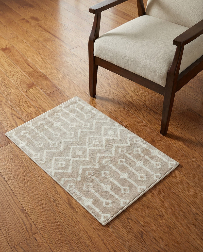 Marrakech Lattice Collection Area Rug - Medina (Beige) Rectangle Beige  lifestyle 11