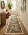 Tabriz Tapestry Collection Area Rug - Sahand (Ivory) Runner Ivory  lifestyle 38