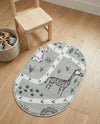 Wonder Tykes Collection Area Rug -  Enigma Oval Gray  lifestyle 61