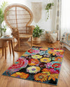 Venetian Elegance Collection Area Rug -  Accademia Rectangle Black  lifestyle 21