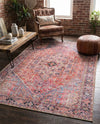 Heritage Elegance Collection Area Rug -  Alhambra Rectangle Red  lifestyle 10