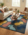 Caribbean Terrace Collection Area Rug -  Nevis Rectangle Black  lifestyle 19