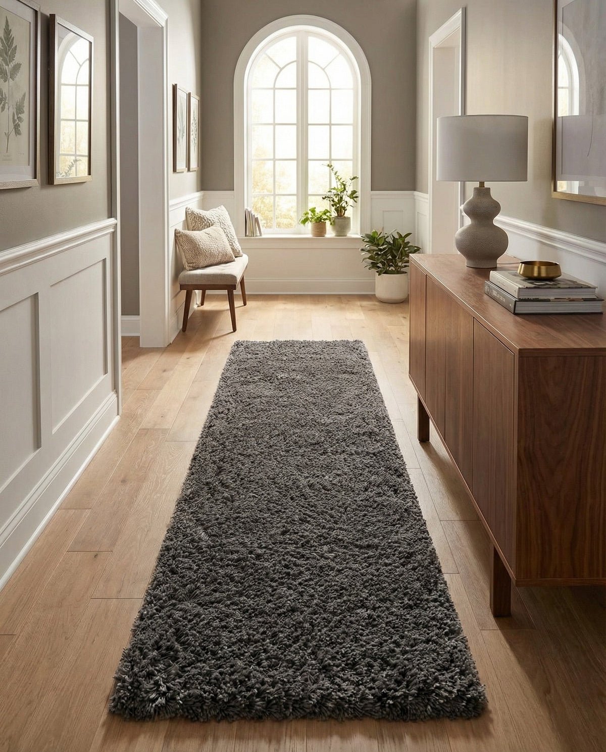 Majestic Manor Collection Area Rug - Versailles (Slate) Runner Slate  lifestyle 88