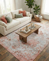 Aegean Elegance Washables Collection Area Rug -  Serifos Rectangle Rose Pink  lifestyle 47