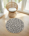 Savannah Escape Collection Area Rug -  Amazon (Light Gray) Round Light Gray  lifestyle 81