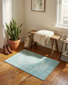 Georgetown Rugs Collection Area Rug - Dupont (Aqua) Rectangle Aqua  lifestyle 5