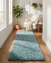 Eternal Plush Oasis Collection Area Rug -  Tranquility (Slate Blue) Runner Slate Blue  lifestyle 69