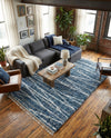 Tranquil Tides Shag Collection Area Rug -  Frost Rectangle Blue  lifestyle 36