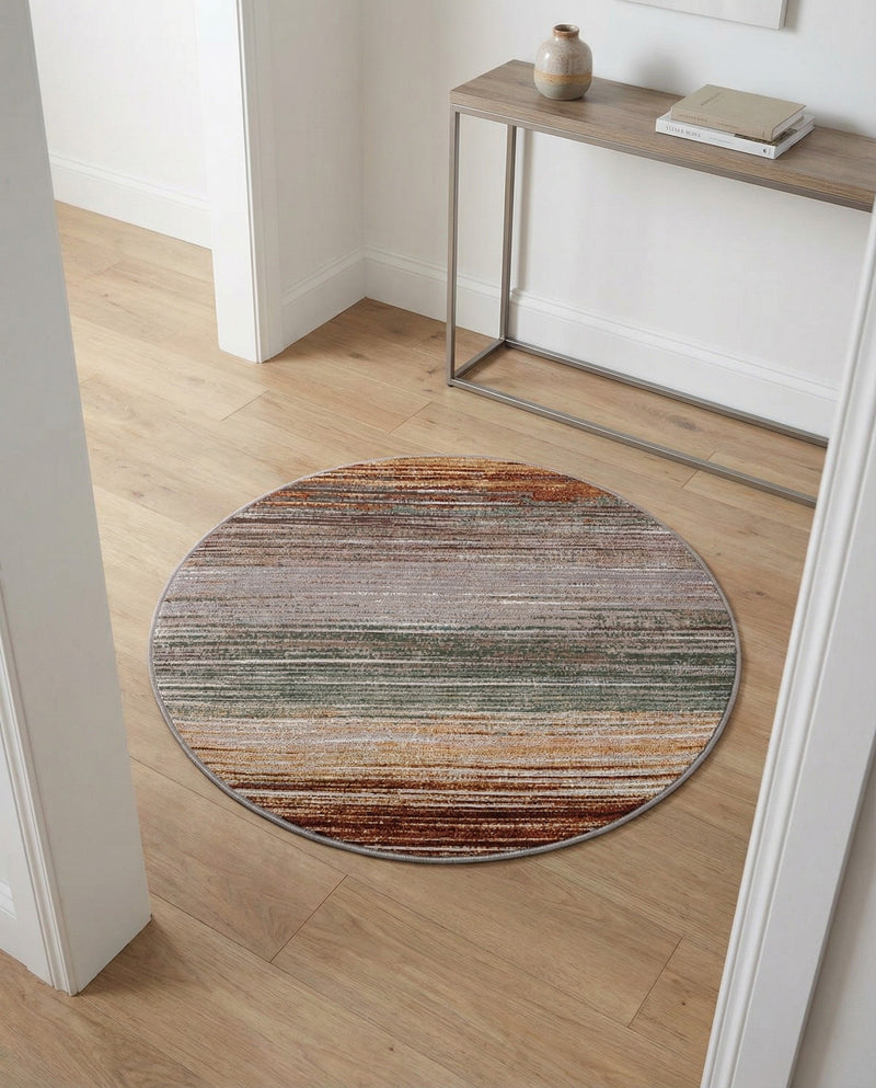 Urban Terrace Collection Area Rug -  Corsica Round Multi  lifestyle 73
