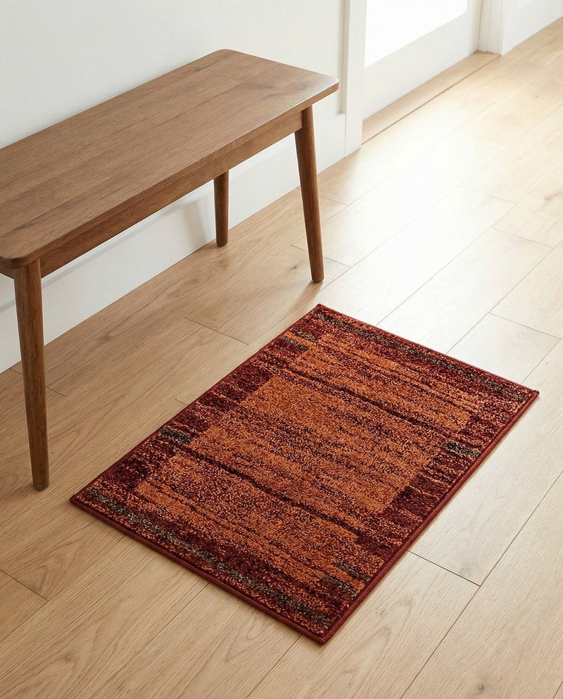 Autumn Meadow Collection Area Rug -  Nutmegwood Rectangle Terracotta  lifestyle 25