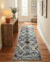 Marrakech Mosaic Collection Area Rug -  Atlas Runner Blue Gray  lifestyle 55