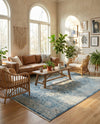 Coastal Haven Collection Area Rug -  Harborview Rectangle Navy Blue  lifestyle 53