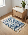 Cozy Cove Shag Collection Area Rug -  Dunes Rectangle Blue  lifestyle 45