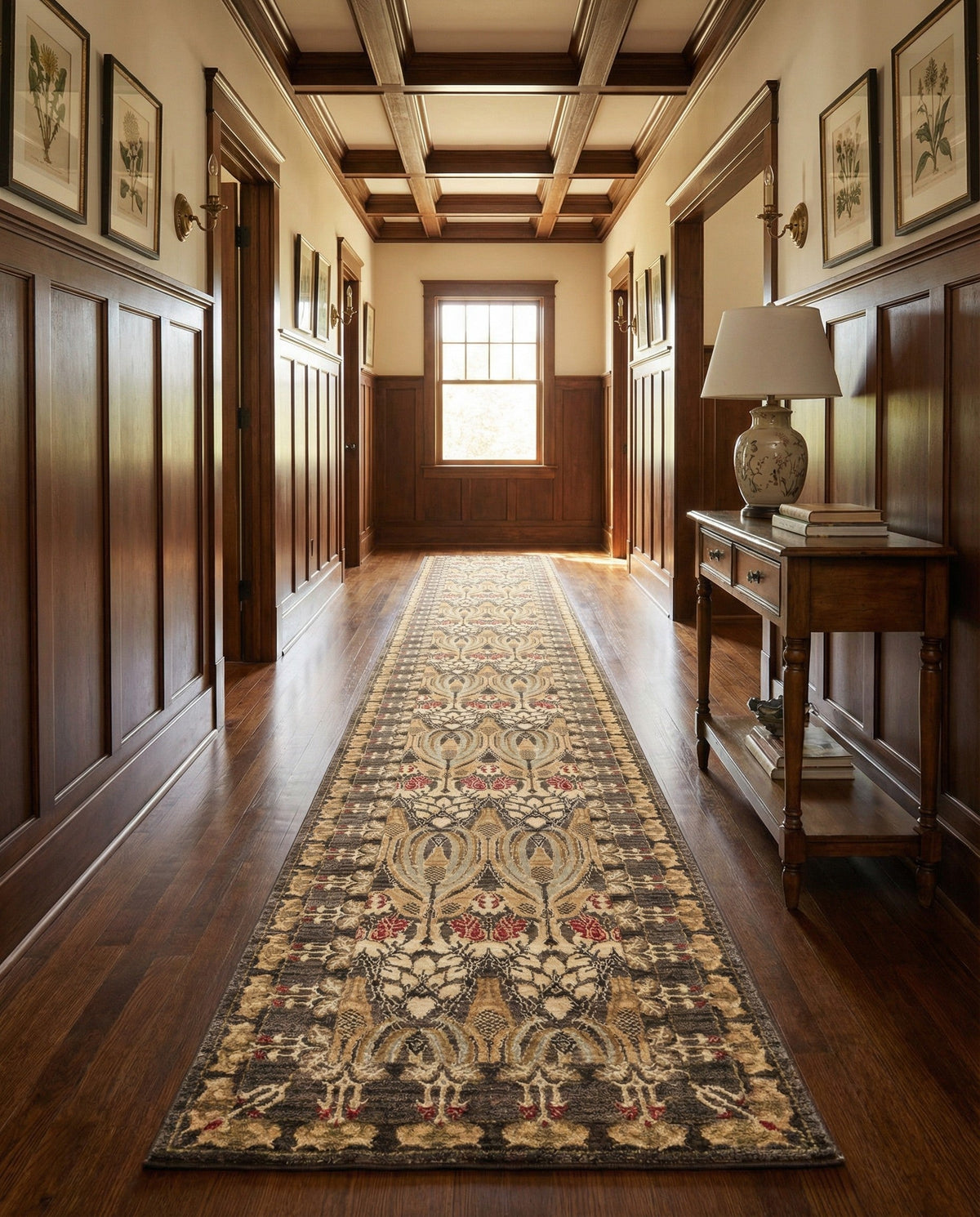 Chelsea Elegance Collection Area Rug -  Brompton (Brown) Runner Brown  lifestyle 123