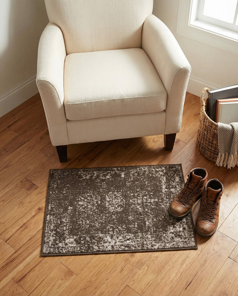 Riviera Elegance Collection Area Rug - Antibes (Brown) Rectangle Brown  lifestyle 30