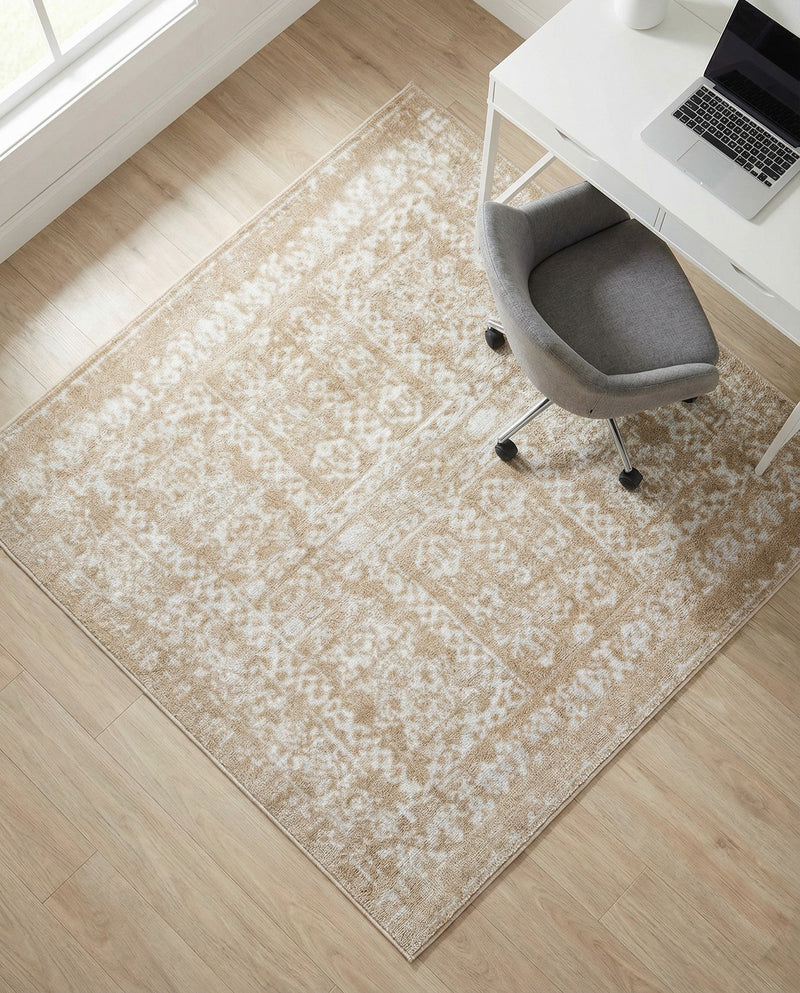 Cambridge Classics Collection Area Rug - Trinity (Beige) Square Beige  lifestyle 68