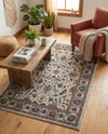 Casablanca Tapestry Collection Area Rug -  Marrakech (Cloud Gray) Rectangle Cloud Gray  lifestyle 9