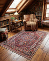 Heritage Elegance Collection Area Rug -  Schonbrunn Rectangle Burgundy  lifestyle 8