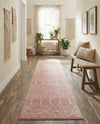 Marrakesh Lattice Collection Area Rug - Casablanca (Rose Pink) Runner Rose Pink  lifestyle 50