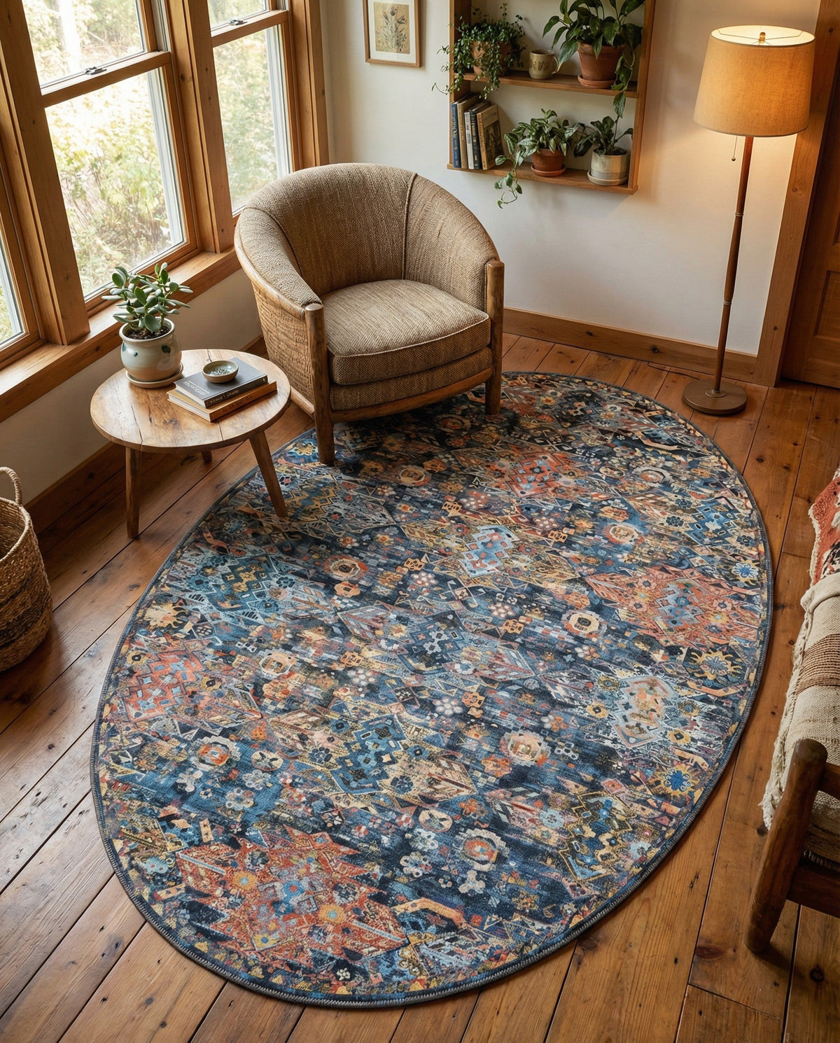 Heritage Elegance Collection Area Rug -  Potala Oval Multi  lifestyle 81