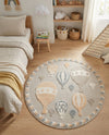 Wonder Tykes Collection Area Rug -  Joyscape Round Multi  lifestyle 67