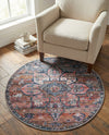 Vintage Memories Collection Area Rug -  Hindsight Round Multi  lifestyle 76