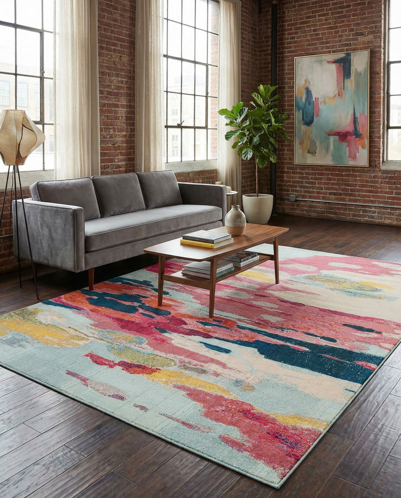 Marrakesh Elegance Collection Area Rug -  Skhirat Rectangle Pink  lifestyle 21