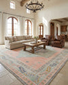 Savannah Series Collection Area Rug -  Augusta (Pink) Rectangle Pink  lifestyle 29