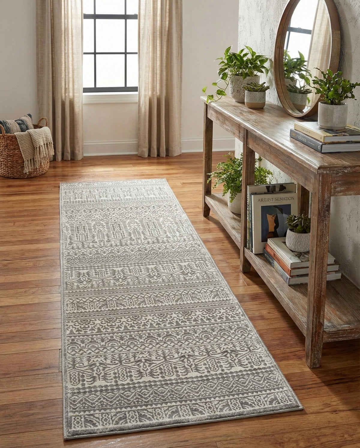 Metro Heights Collection Area Rug -  Chelsea Runner Gray  lifestyle 135