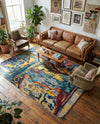 Autumnal Tapestry Collection Area Rug - Harvestville Rectangle Multi  lifestyle 30