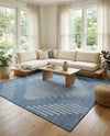 Urban Terrace Collection Area Rug -  Chelsea (Blue) Square Blue  lifestyle 15