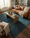 Caribbean Cove Collection Area Rug -  Lucia Rectangle Navy Blue  lifestyle 19