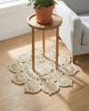 Woven Seaside Jute Collection Area Rug - Coastalhaven (Ivory) Round Ivory  lifestyle 18