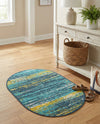 Seaside Haven Rugs Collection Area Rug -  Sandbar Oval Multi.Blue  lifestyle 65