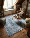 Cambridge Classics Collection Area Rug -  Magdalene (Blue) Square Blue  lifestyle 58