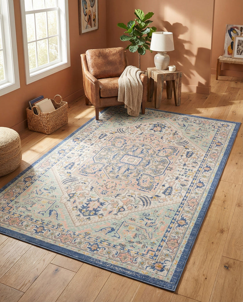 Savannah Series Collection Area Rug - Charleston (Multi) Rectangle Multi  lifestyle 13