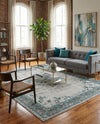 Geneva Terrace Collection Area Rug -  Yverdon Rectangle Gray  lifestyle 37