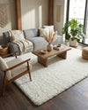 Plush Oasis Collection Area Rug - Serenity (Snow White) Rectangle Snow White  lifestyle 22