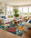 Seaside Haven Rugs Collection Area Rug -  Nautical Rectangle Multi  lifestyle 19