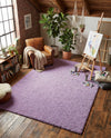 Plush Oasis Collection Area Rug - Serenity (Lilac) Rectangle Lilac  lifestyle 29