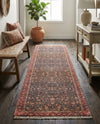 Bazaar Chic Collection Area Rug -  Tangier Runner Navy Blue  lifestyle 48