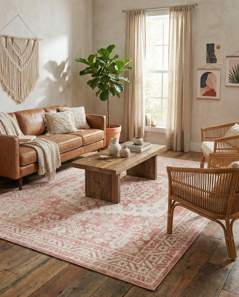 Cambridge Classics Collection Area Rug -  Pembroke (Pink) Rectangle Pink  lifestyle 13