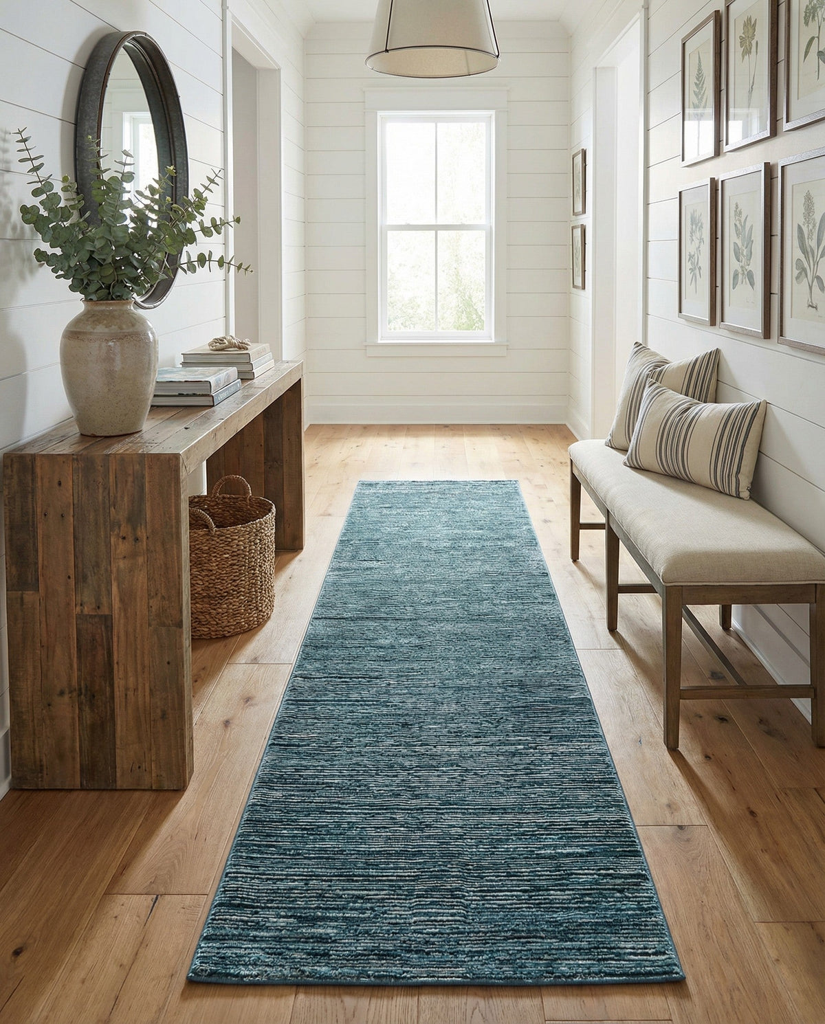 Bloomsbury Elegance Collection Area Rug -  Kensington (Blue) Runner Blue  lifestyle 40