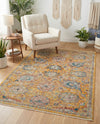 Seville Stripes Collection Area Rug -  Cordoba (Yellow) Rectangle Yellow  lifestyle 21