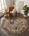 Neptune Elegance Collection Area Rug -  Galatea (Blue) Octagon Blue  lifestyle 72