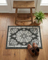 Beverly Grove Collection Area Rug - Melrose (Charcoal) Rectangle Charcoal  lifestyle 12