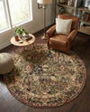 Neptune Elegance Collection Area Rug -  Galatea (Green) Round Green  lifestyle 29