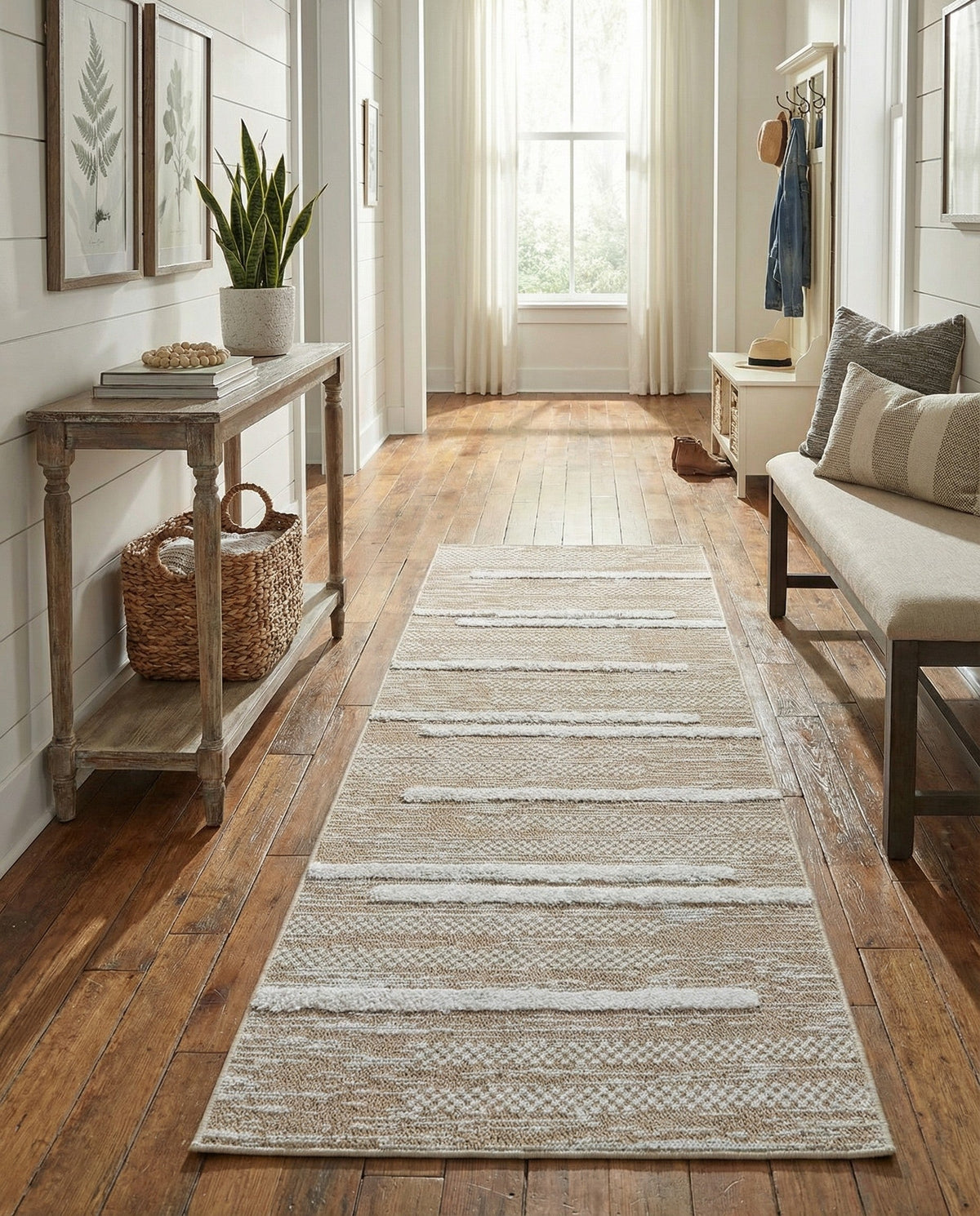 Cathedral Elegance Collection Area Rug - Chapel Runner Ivory  lifestyle 201