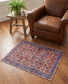 Zahara Oasis Collection Area Rug -  Meknes Rectangle Antique Pink  lifestyle 14