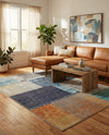 Colorburst Oasis Collection Area Rug - Palette Rectangle Multi  lifestyle 9